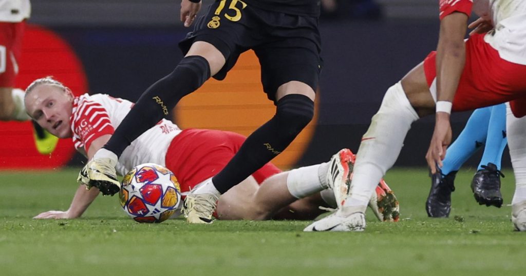 Real defeated RB Leipzig in the first leg of the last 16 of the Champions League