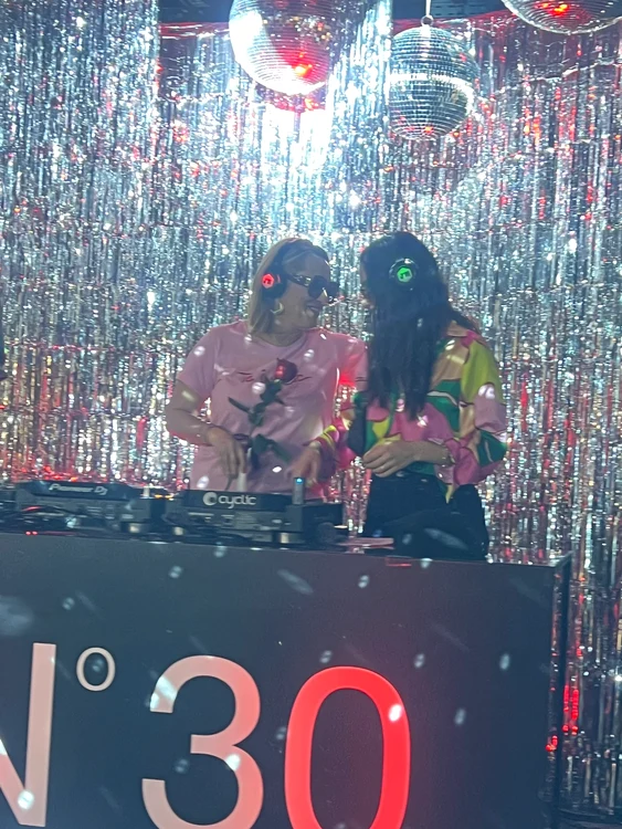 Alexia offered Andrea Esca a rose.  PHOTO Click!