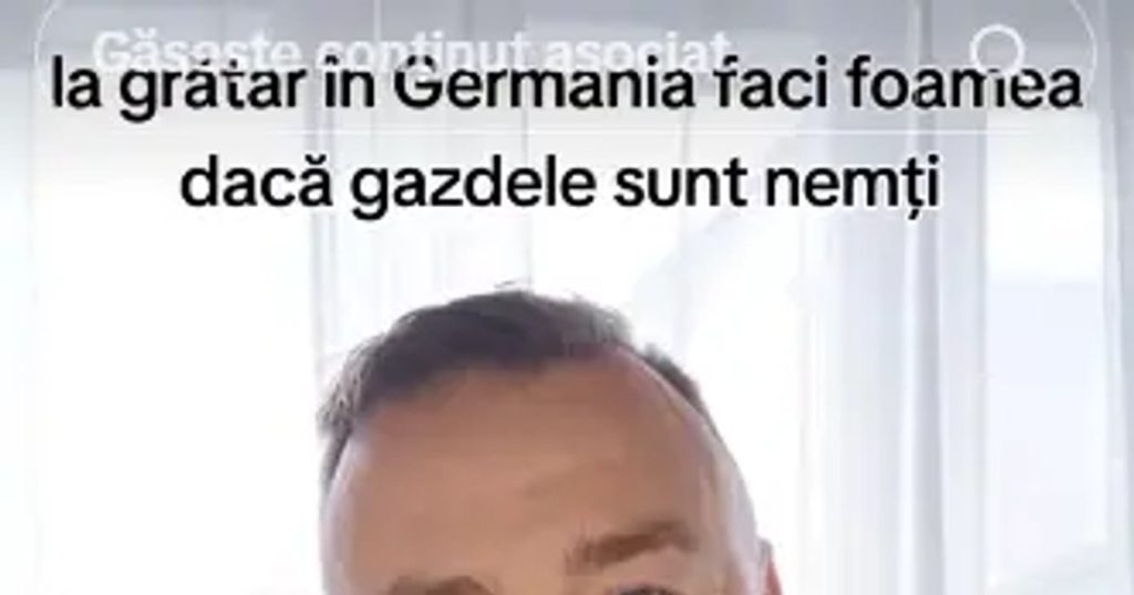 A Romanian tells what it's like at a barbecue in Germany: "We had 15 guests and he had 4 steaks.  Well, I was hungry" VIDEO