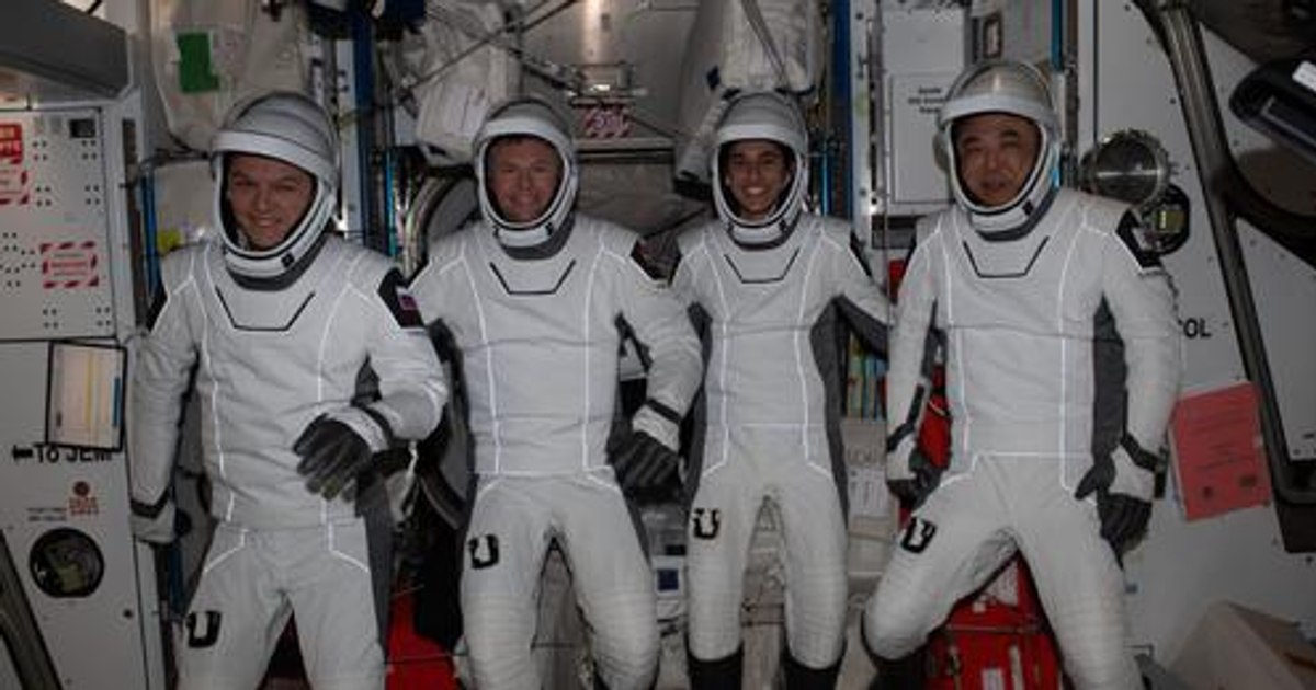 A crew has left the International Space Station and is about to return to Earth