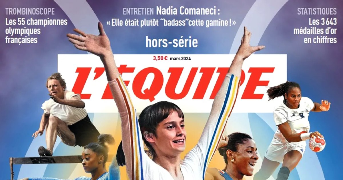 Nadia Comăneci, celebrated on Women's Day by the daily newspaper L'Equipe.  The revelations of the Halep legend