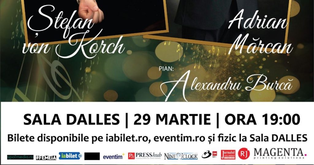 "O SOLE MIO", canzonet with tenor Ștefan von Korch, baritone Adrian Mărcan and pianist Alexandru Burcă