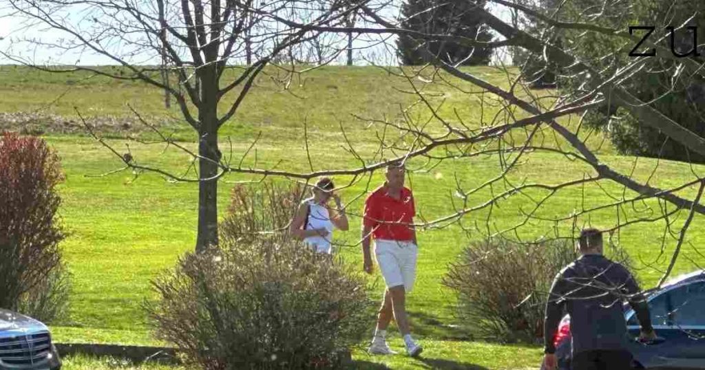 President Klaus Iohannis, pictured on the golf course with his wife