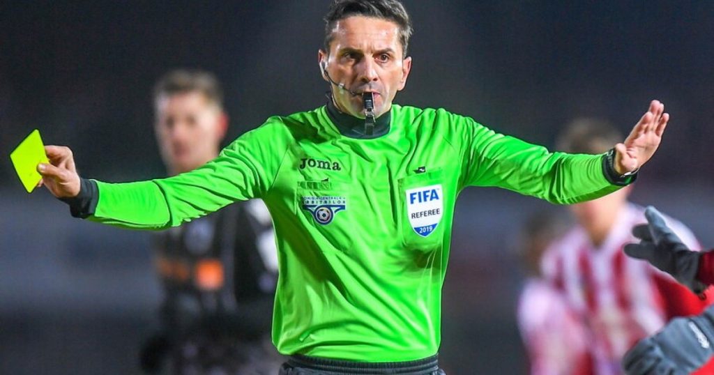 Sebastian Colțescu, from the Conference League, at Malu Spart - Adunații Copăceni.  The reason he was punished