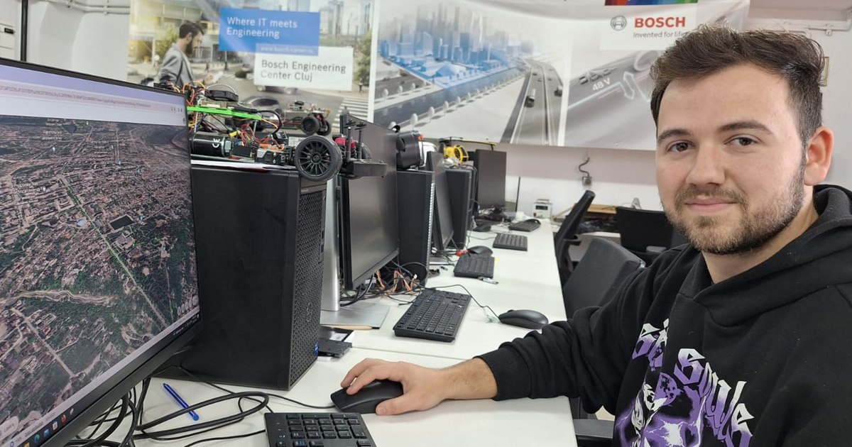 The special software created by a young man from Romania.  Accurately estimate war damage to buildings