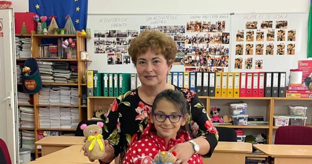 The teacher who brought the children to school with games and supplies.  Students run away from home to come to classes