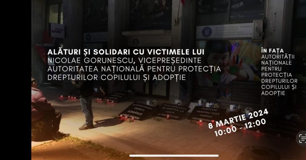 Voice of Abandoned Children, protest at the Adoption Authority: "Justice for the victims!"