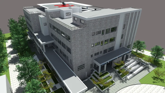 What the new hospital in Tecuci will look like PHOTO: CJ Galați