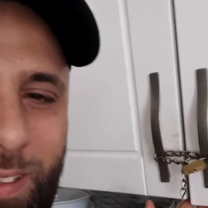 The young man posed with the 