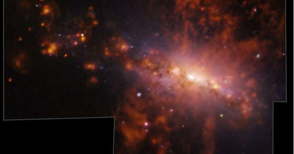 High-res map of galactic explosion reveals galaxy pollution: 'Something very interesting is happening there'