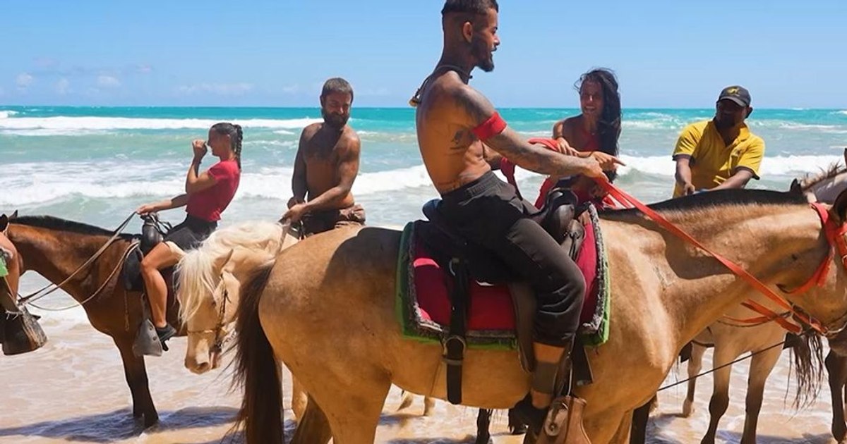 Survivor All Stars 2024, April 10.  The red team won the Bounty Game.  Zanni threw another jab