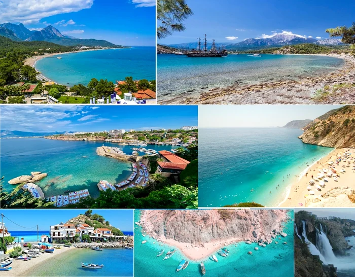 Antalya Turkey, among the tourist destinations preferred by Romanians Photo Collage