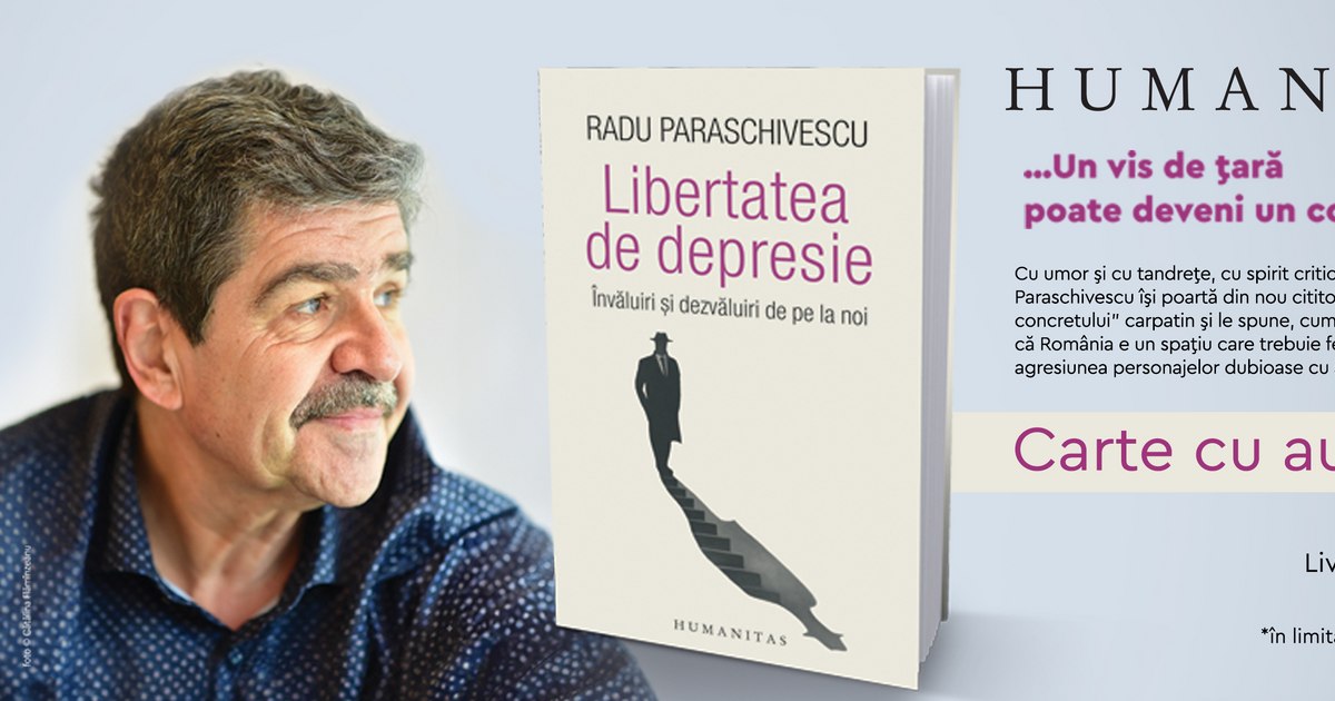 "Freedom from Depression", by Radu Paraschivescu, a new type of book about the Cațavenci