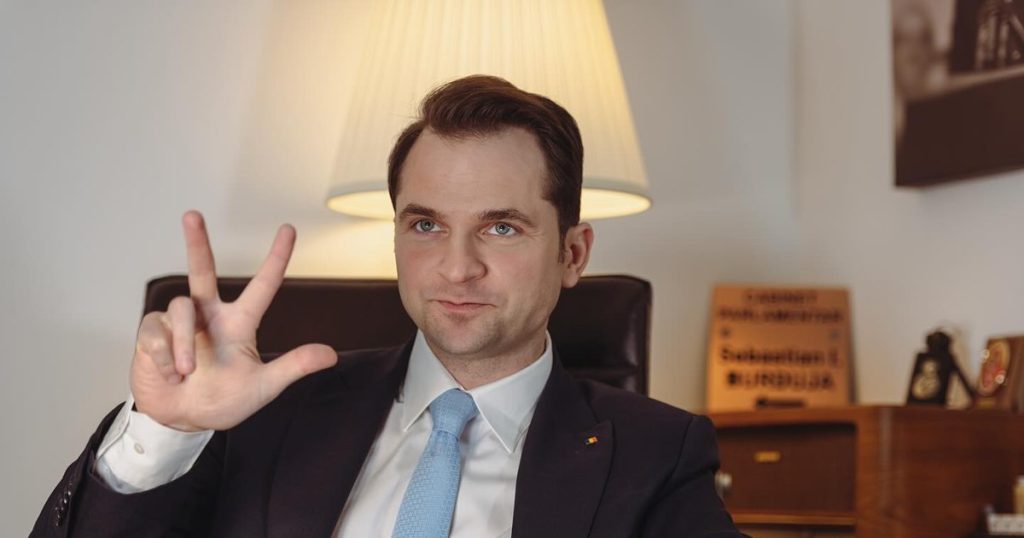How Sebastian Burduja mocked Nicușor Dan on a television set.  "He is needed back in the Bucharest civil society"