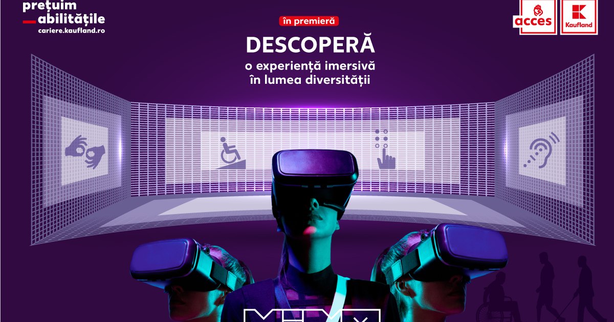 Kaufland Romania celebrates the inclusion of people with disabilities through an immersive experience in the world of diversity, together with MINA, Museum of Immersive New Art