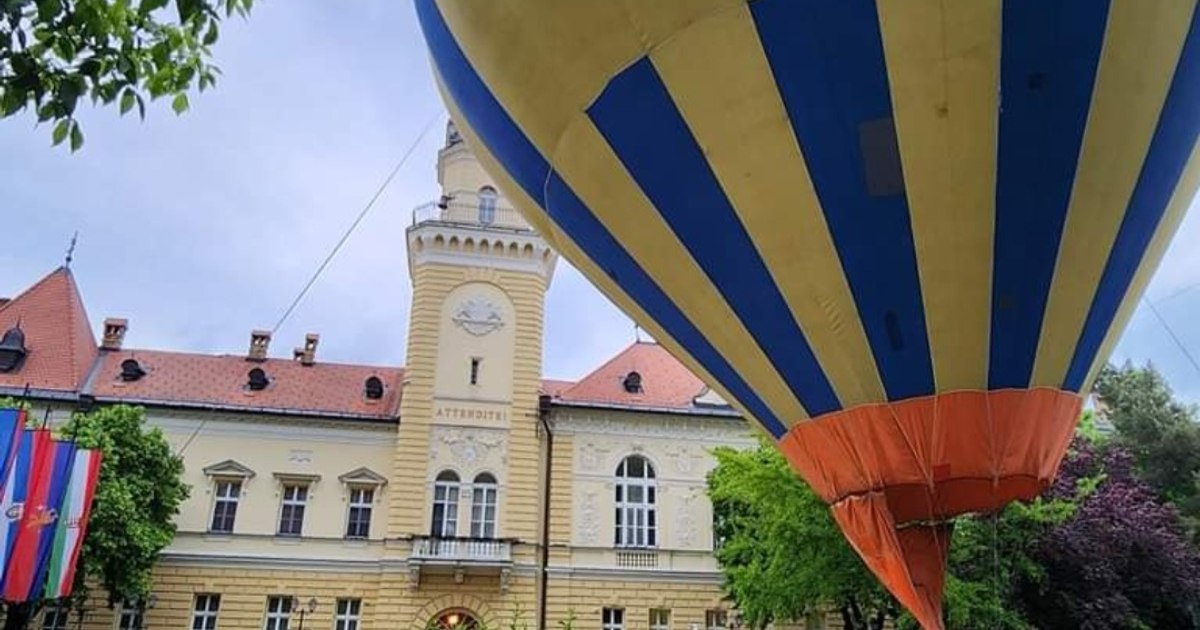 Mini Cappadocia in Serbian Banat.  Hot air balloon festival from Kikinda