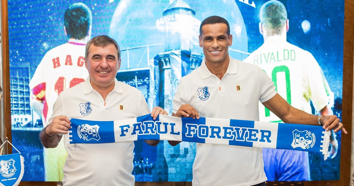 Rivaldo "read" Gică Hagi, his partner from Farul: "He screams, he argues, but that's how he is"