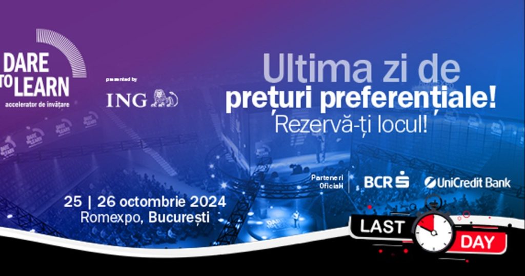 Today is the last day for teachers to benefit from preferential rates at Dare to Learn - Europe's biggest education event
