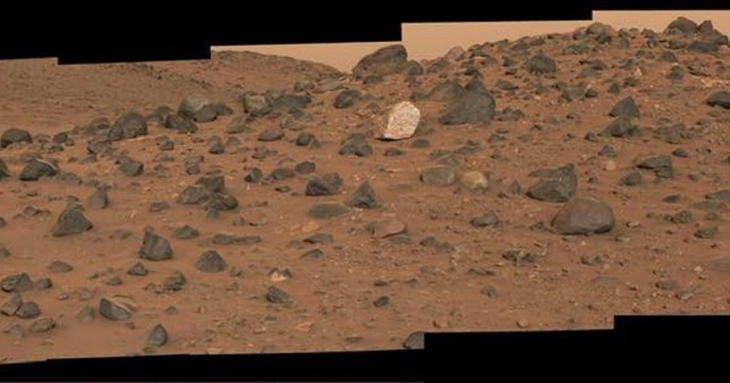NASA has spotted an unusually light-colored boulder on Mars that could reveal clues about the planet's past