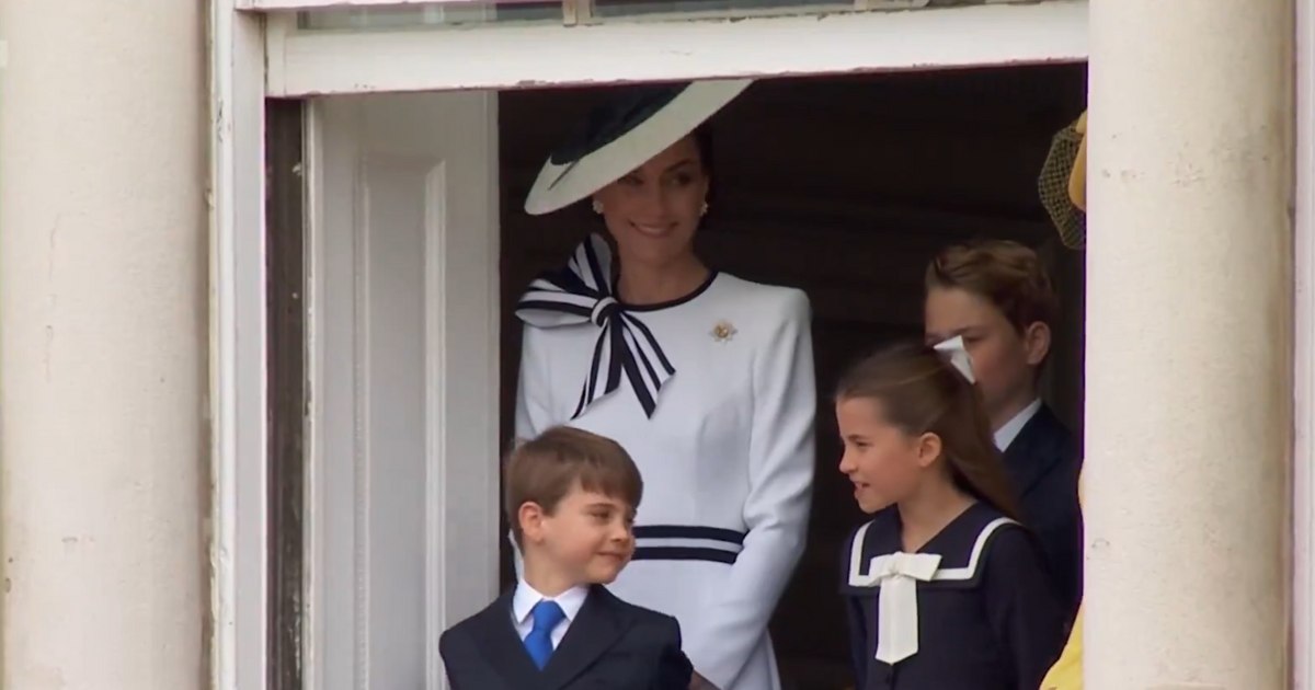 Prince Louis did not disappoint his fans.  The dance that caused Princess Kate's amusement at the Trooping the Color parade