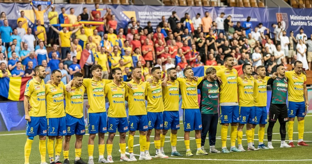 Romania, European vice-champion in mini-football.  The Tricolori, defeated dramatically, after 22 shootouts