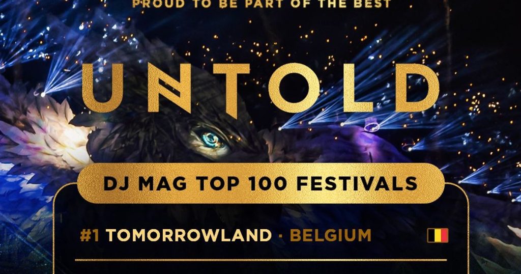 The UNTOLD festival ranks 3rd in the top 100 biggest festivals in the world