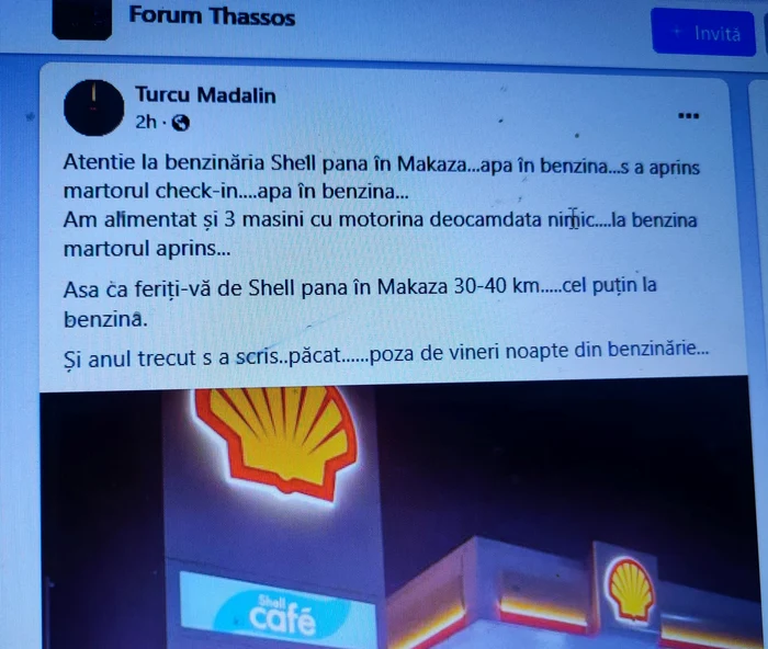 The post was made on Forum Thassos PHOTO: FB