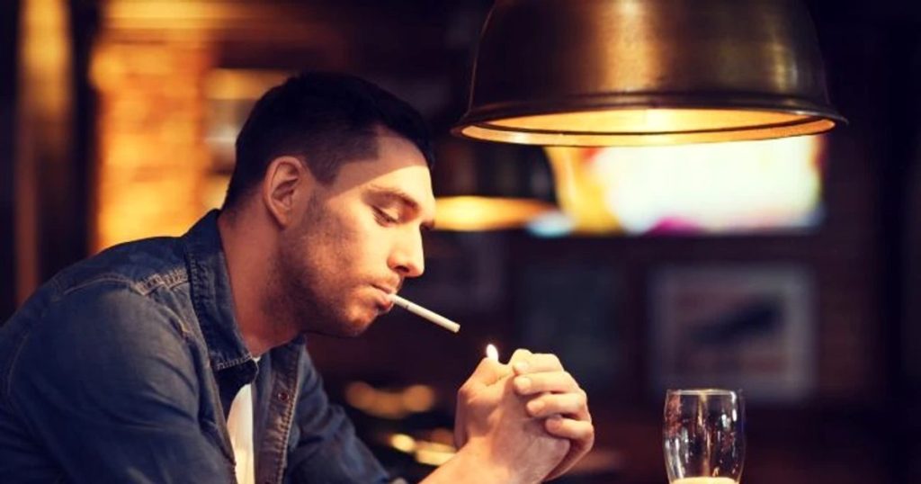 What grew in a man's throat after smoking for decades.  A rare and shocking complication of smoking