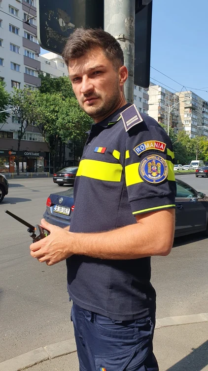 traffic policeman at the intersection