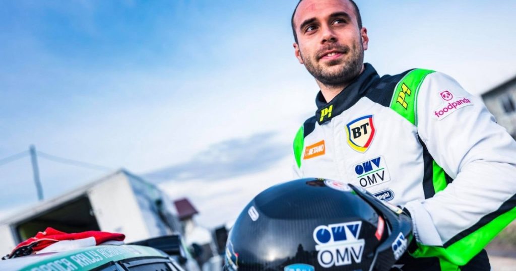 Car: Simone Tempestini finished fourth in the Rally di Roma Capitale
