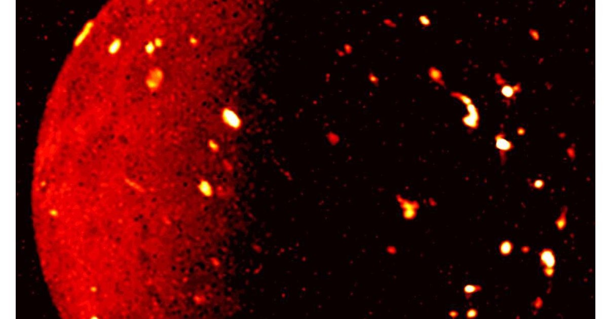 Jupiter's satellite is literally boiling.  Astronomers have observed lava lakes on Io - the Moon of the largest planet in our solar system