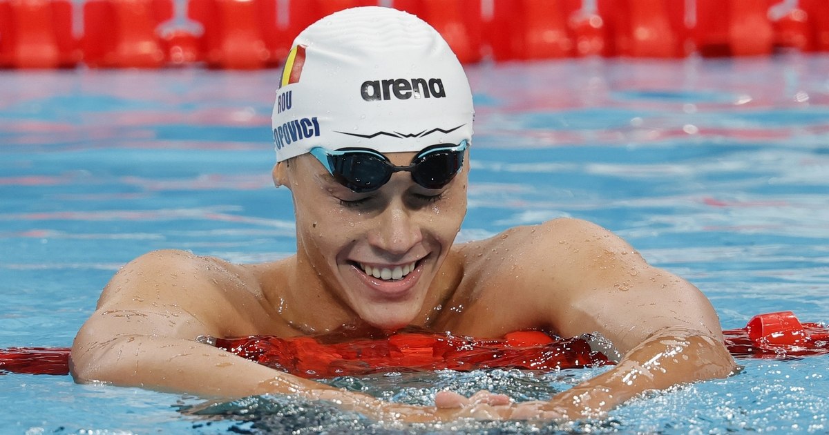 "King David": Popovici is in the final of the 100 meters freestyle.  We know when his medal race will be