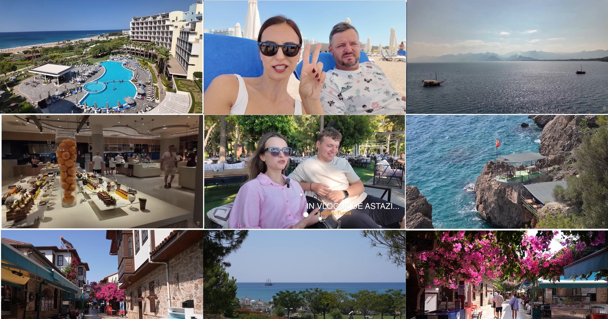 The experience of some Romanian vloggers at all inclusive, in Antalya: "I didn't think it was really like that" VIDEO