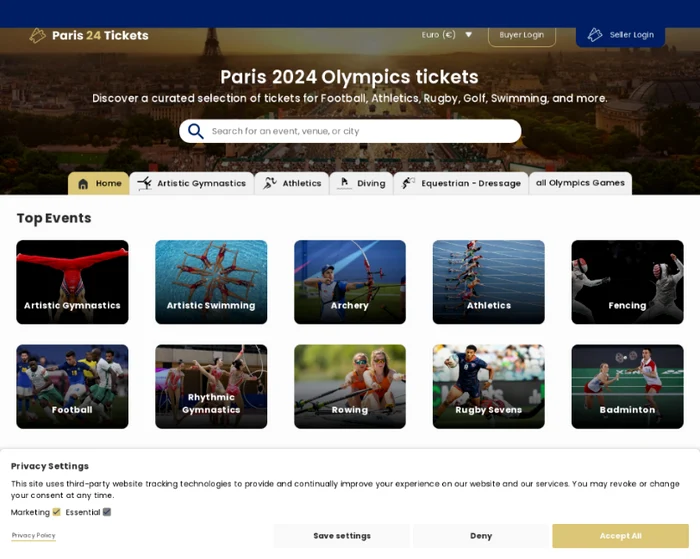 Fake site offering tickets to the 2024 Olympics