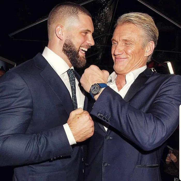 Florian Munteanu and Dolph Lundgren PHOTO Facebook