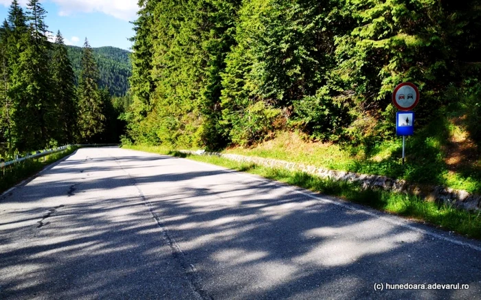 At the end of Hunedoara county, on DN 66A. Photo: Daniel Guță