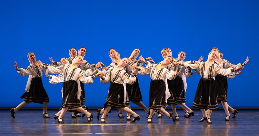 A Romanian class, taught by a Dutch choreographer at the Royal Ballet School in London and performed at Covent Garden