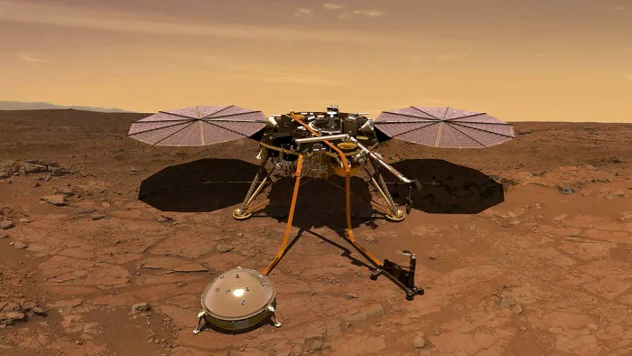 Artist rendering of the InSight lander operating on Mars. PHOTO nasa.gov