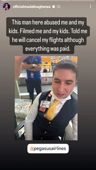 The shocking images posted by Mădălina Ghenea(1)