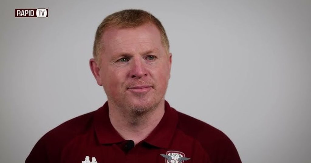 Neil Lennon, televised breakdown: 'Resign from Rapid?' His angry response VIDEO
