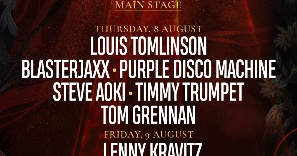See which days Lenny Kravitz and Swedish House Mafia will take the UNTOLD Festival main stage