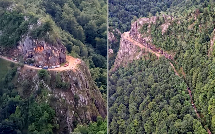 Tourists stuck on DN 66 A. PHOTO: ISU Hunedoara
