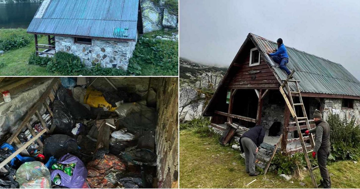 The rangers' revolt after the Zănoaga refuge in Retezat was vandalized: "What kind of mountain people are you?" Photo