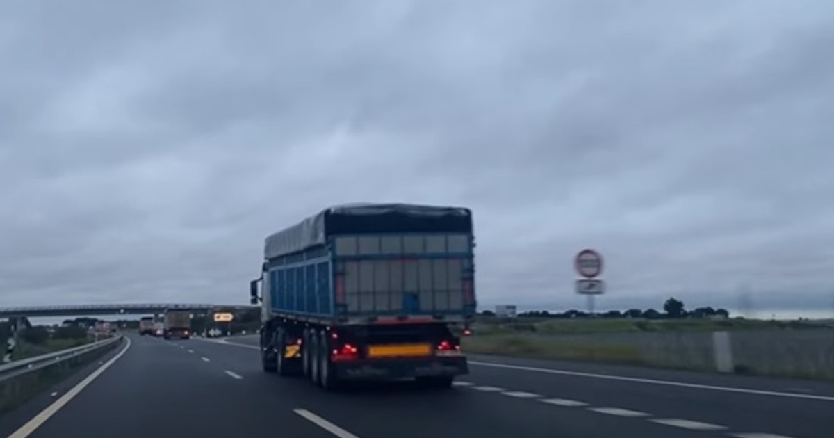 A Romanian truck driver was driving drunk in Spain. The blood alcohol level also scared the police