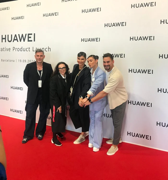 Part of the Romanian delegation at the WATCH GT 5 launch event in Barcelona. Huawei PHOTO
