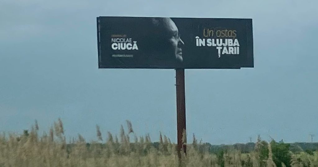The PNL billboards with the "soldier" Ciucă were taken down in several counties. What will the liberals put in their place