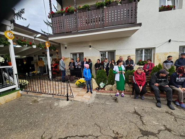 People gathered at the consecration of the Nicolae House