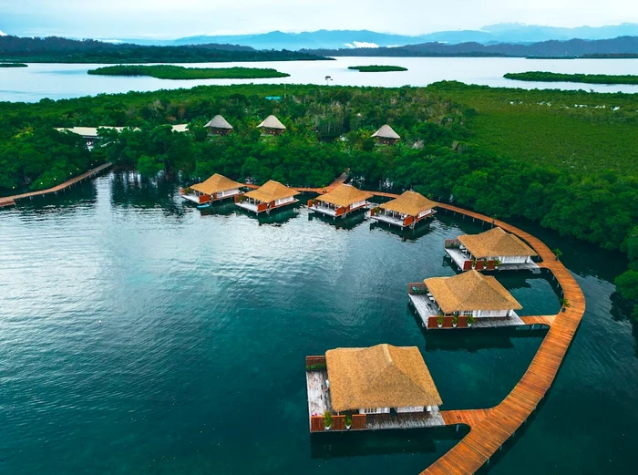 The water bungalows at La Nayara Bocas del Toro, in Panama Photo by Andreas Stoica
