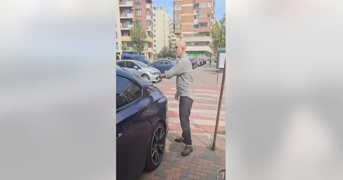 Răzvan Exarhu, filmed parking on the sidewalk. "Morning Glory" host and later apologized: "I'm sorry I lost my temper"