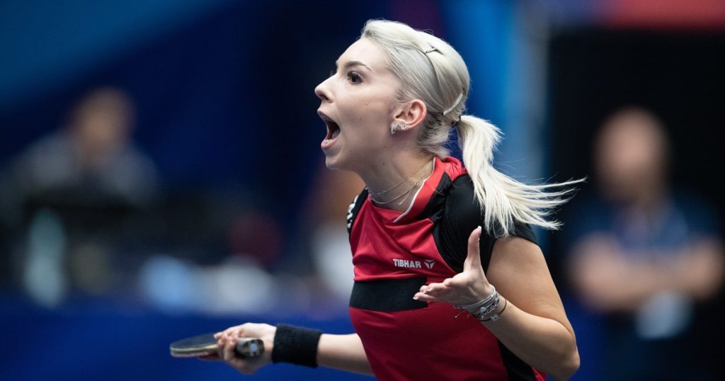 The first medal for Romania at the European Table Tennis Championships. Bernadette Szocs secured her bronze